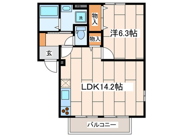 ペアシティハイツⅠの物件間取画像